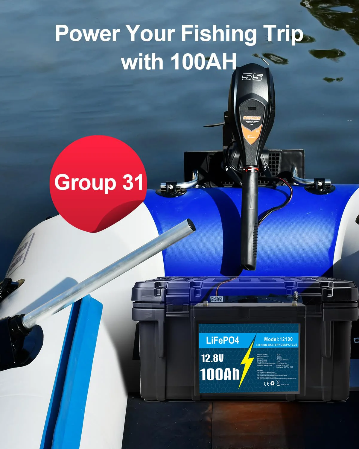 12V 10Ah 16Ah 30Ah50Ah 100Ah LiFePO4 Battery,Cycles Battery for RV Solar Trolling Motor Travel Trailer, Energy Storage Off Grid