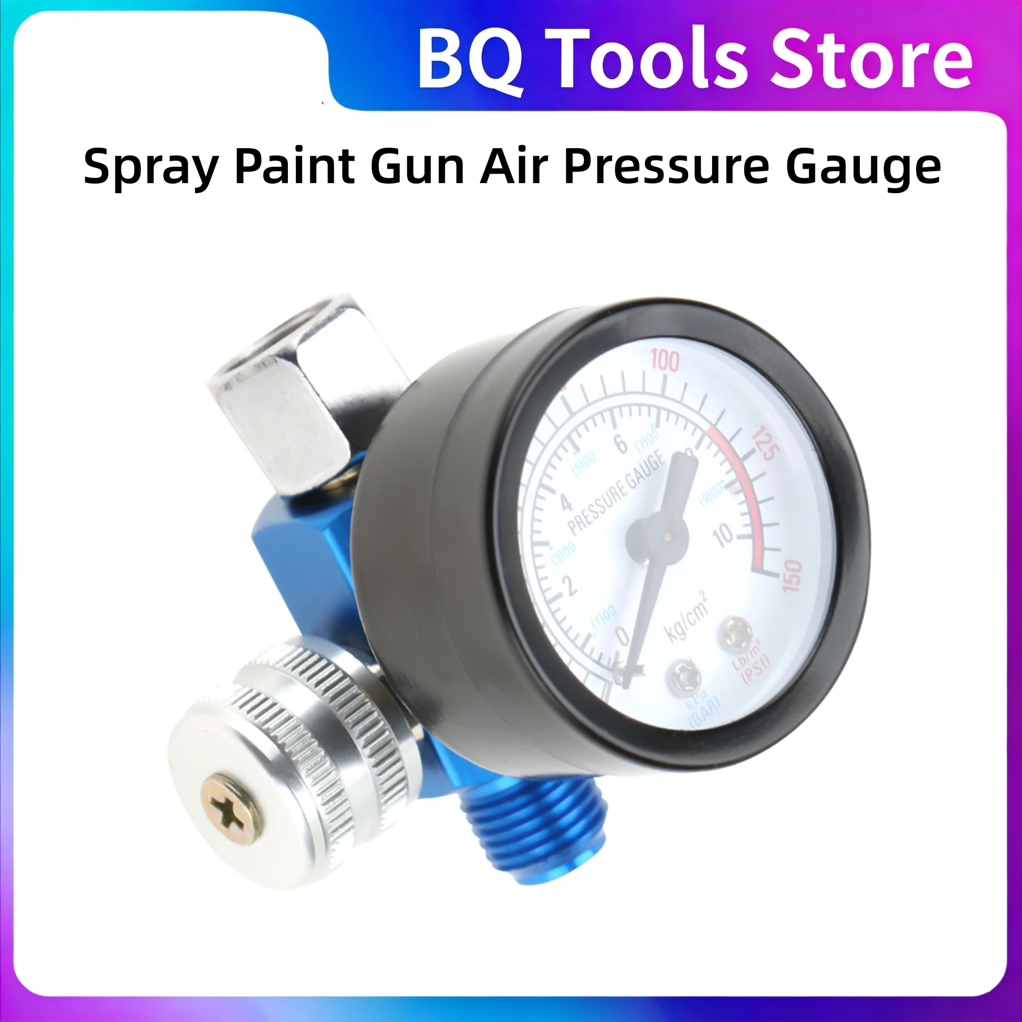 1/4” Spray Paint Gun Air Pressure Regulator Pressure Gauge Pneumatic Tool Accessory Spray Gun Air Regulator Spray Gun Accessory