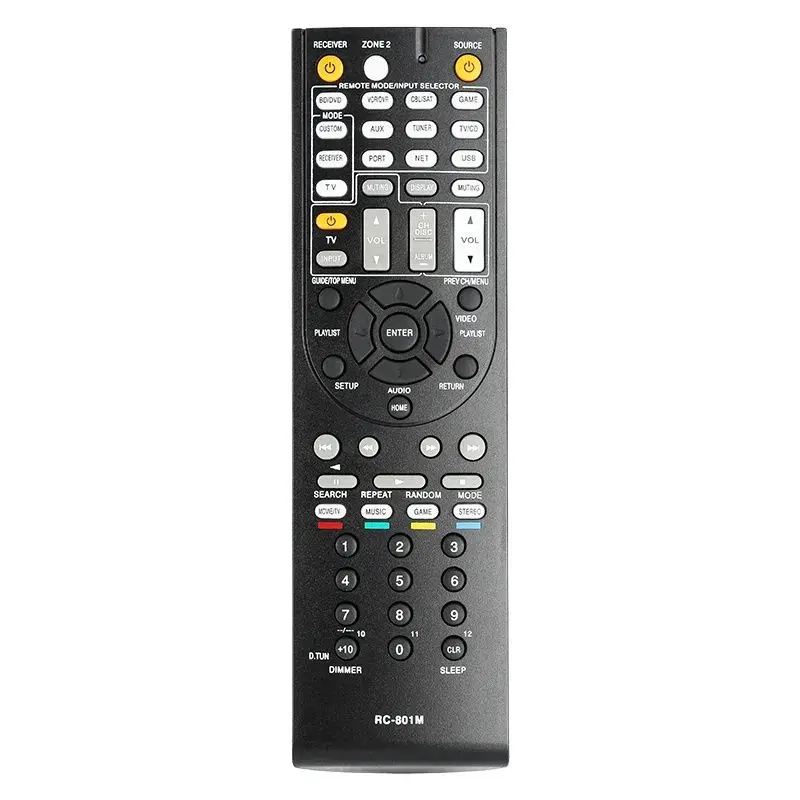 

RC-801M For Onkyo Remote Control Replacement, For Onkyo AV Receiver HT-RC360 TX-NR509 HT-R648 HT-R690 HT-R990 HT-S7400 HT-S8400