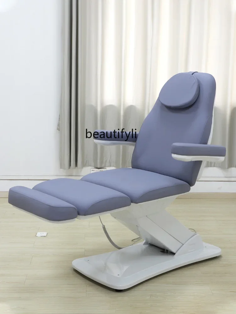 Electric Beauty Salon Plastic Folding Tattoo Chair Tattoo Couch Lifting Dental Examination Physiotherapy Bed