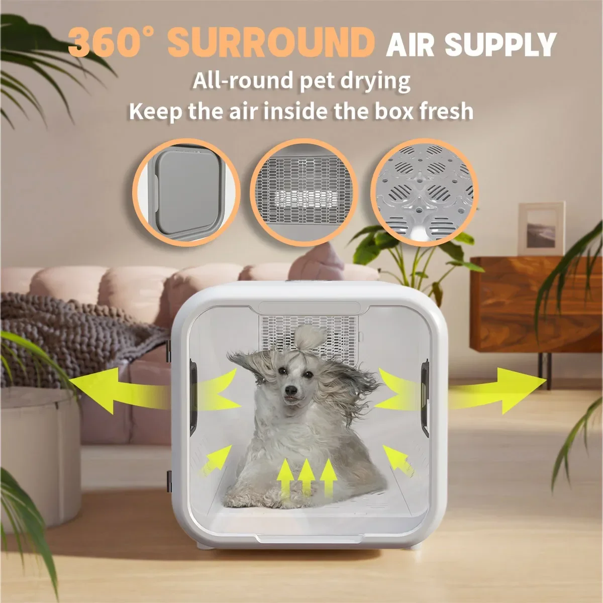 New Arrival UV Function Professional Pet Dryer Dog Dry Room , Smart Intelligent Automatic Natural Wind Cat Drying Box