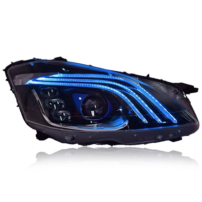 SXLL W221 faro 2006-2012 S300 S400 faro diodo emisor de luz DRL estilo de señal lente de proyector faro de modelado de coche