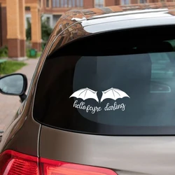 ACOTAR Wingspan Matters Vinyl Art Sticker Car Window Bumper Vehicle Truck Decor, ACOTAR Feyre Darling Laptop Decals Decoration