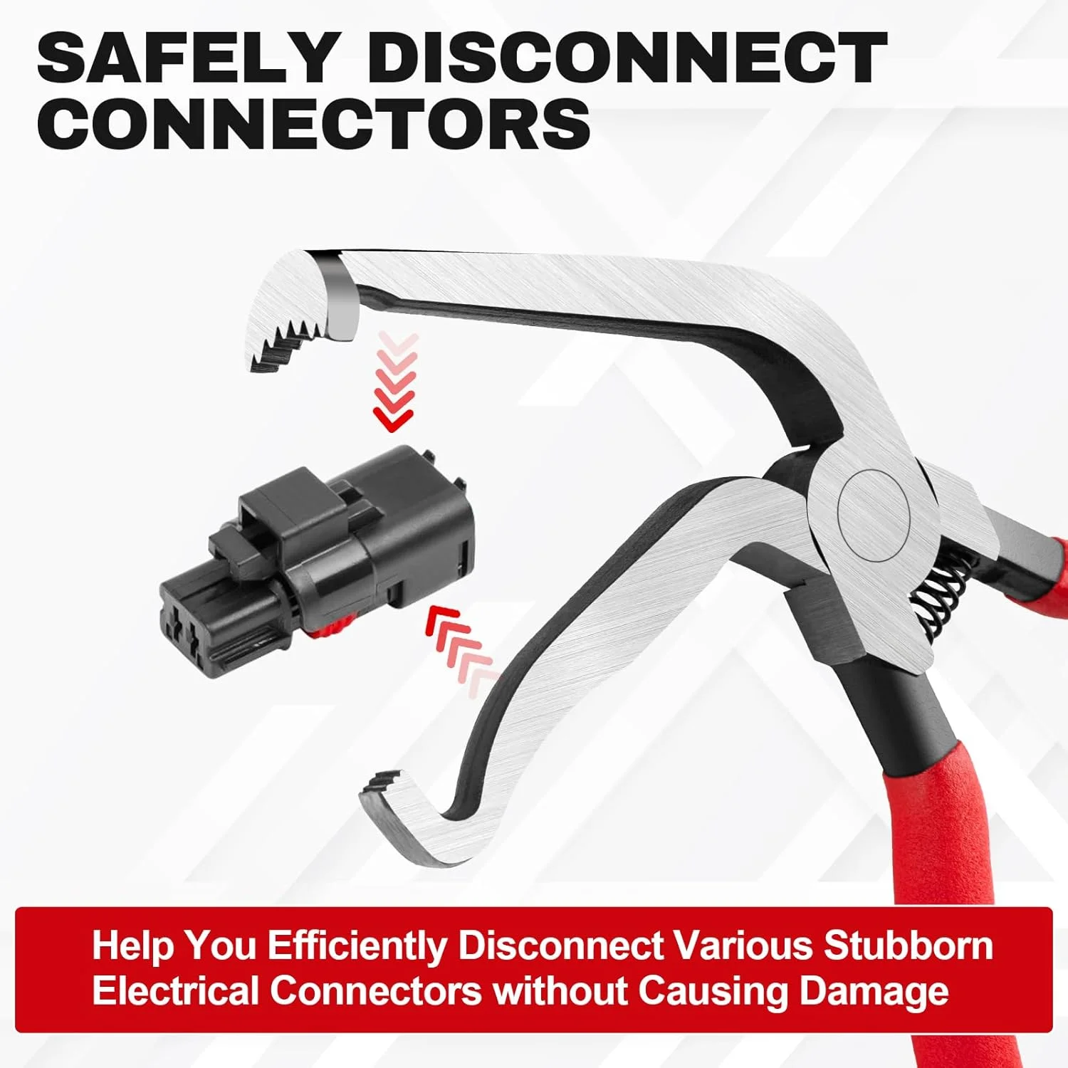 3PCS Electrical Disconnect Pliers, Automotive Electrical Connector Removal Tool, Connector Separator for Cars, Trucks, SUVs