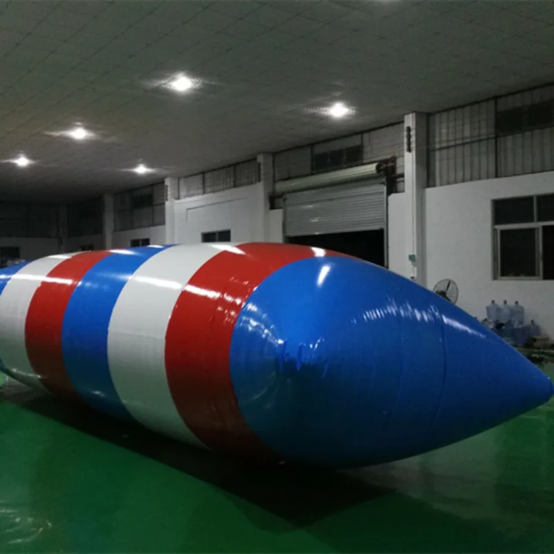 

Free Shipping 6*3m PVC Water Blob Jump Inflatable Water Catapault For Amusement Sports Play With Electric Air Pump