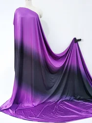 Ombre Spandex Fabric 58'' Wide By Meter Gradual Dance Latin Stage Training uniform Material Knit Stretch