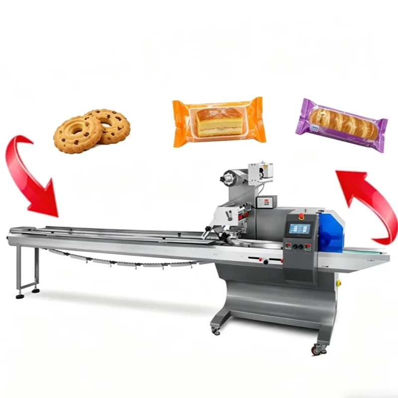 Low Price High Speed Automatic Horizontal Pillow Wrapping Ice Cream Lolly Popsicle Multi-use Packaging Machine