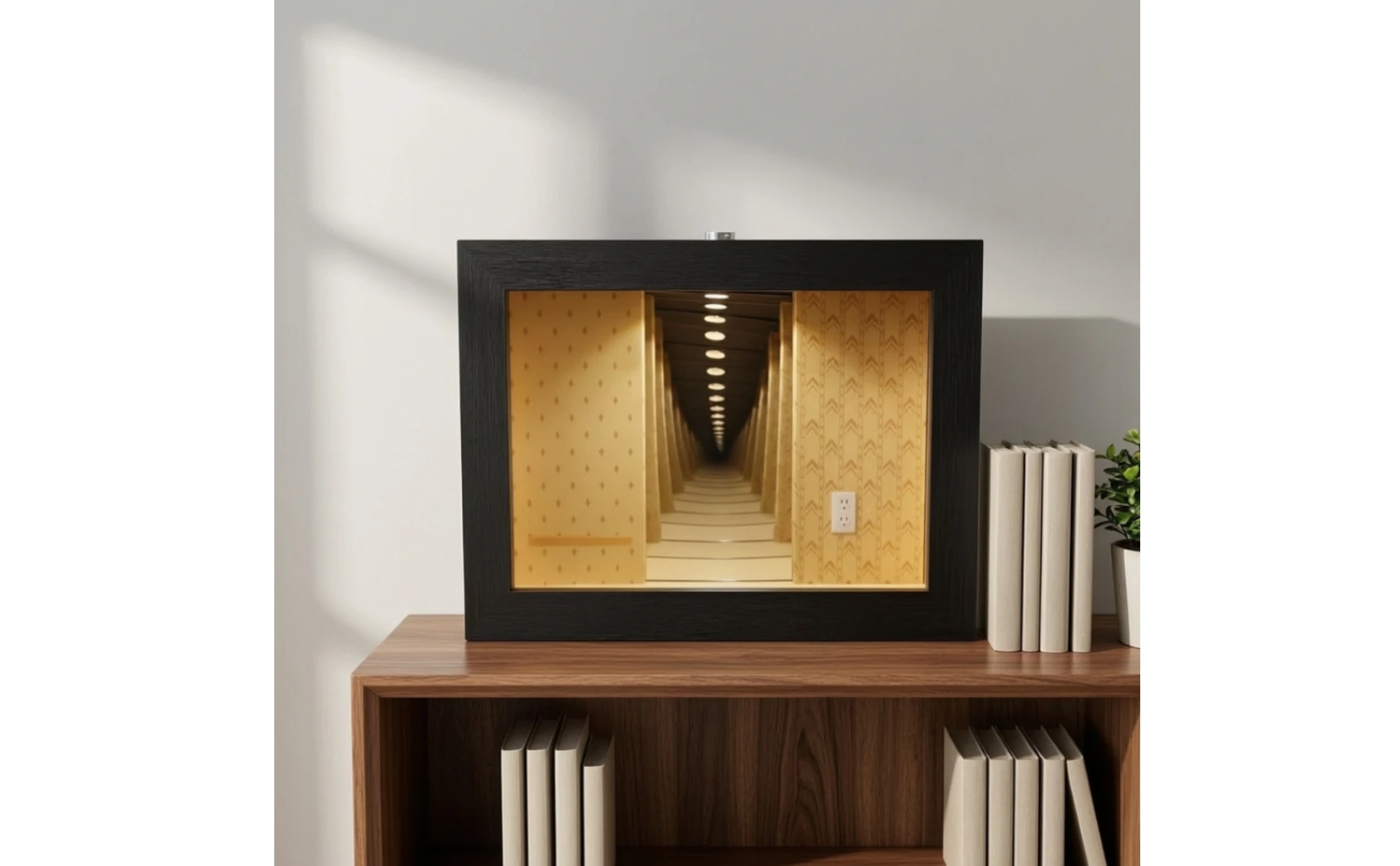 Wooden Mirror Frame Minimal Tabletop Mirror Decor Aesthetic Compact for Shelf, Bedroom Wooden Mirror Frame Minimal Tabletop Mirror Decor Aesthetic Compact for Shelf, Bedroom
