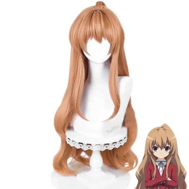 SN88 Aisaka Taiga Cosplay Wig Anime TIGER×DRAGON Orange TIGER DRAGON Toradora Wig Heat Resistant Synthetic Party Long Curly Wigs