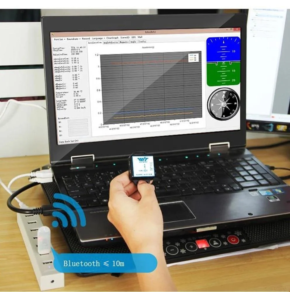 BWT901CL High Accuracy Tilt Angle Vibration Measurement 9 Axis MPU9250 Accelerometer Gyroscope Magnetometer IMU Sensor