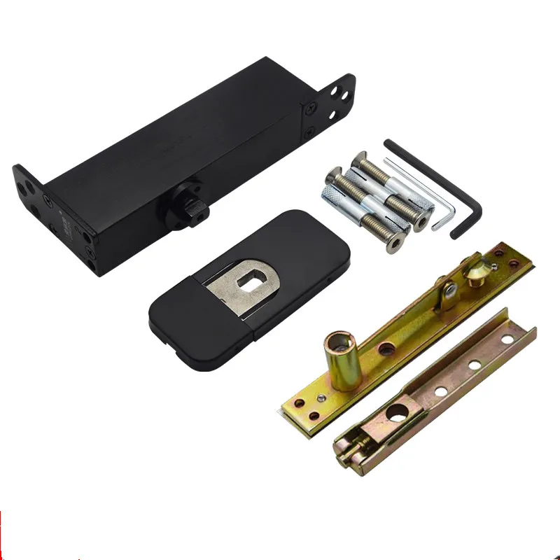 

150kg Heavy Duty Wooden Doors Pivot Hinge 90 Degree Positioning Automatic Closing Floor Spring Hydraulic Hidden Hinge