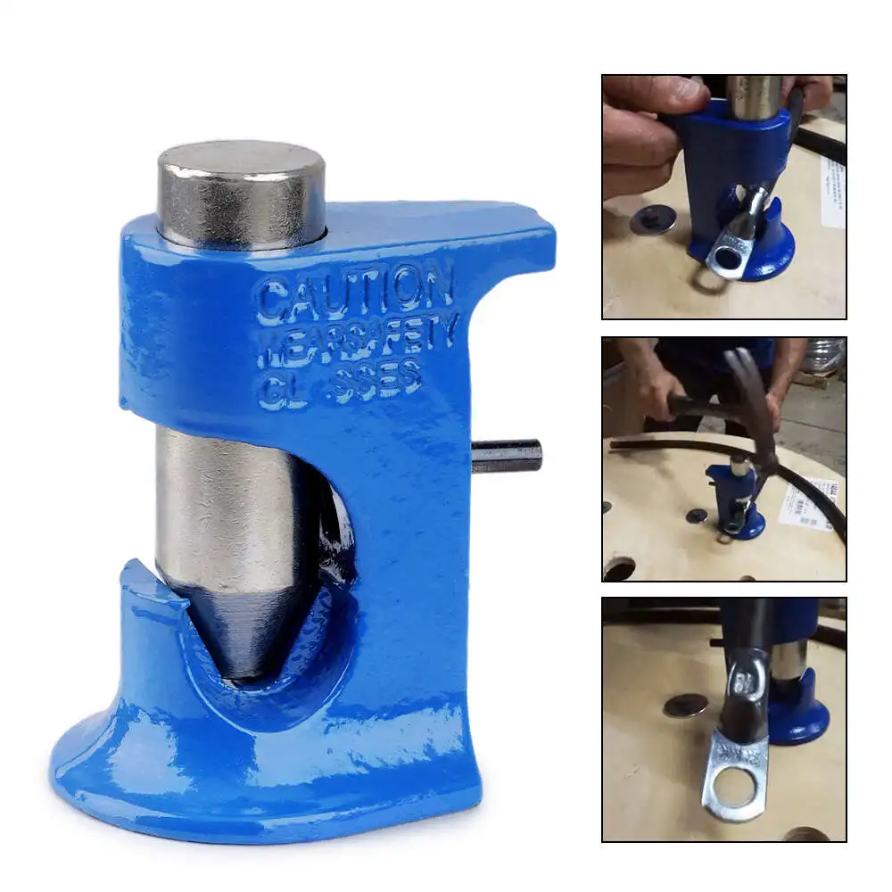 

Кабельный молоток, щипцы | Инструмент для сварки проволочных клемм электрика, клепальные клещи для калибра от 16 до 4/0 AWG20, синий, 1 шт.