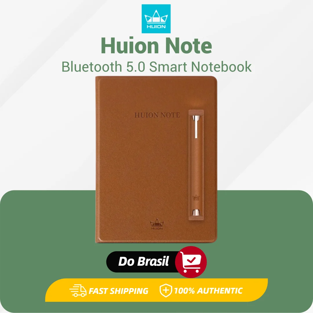 Caderno Inteligente Huion Note X10 Tablet Gráfico Sem Fio Bloco de Notas Eletrônico 50 Páginas Suporte para iOS iPadOS Android