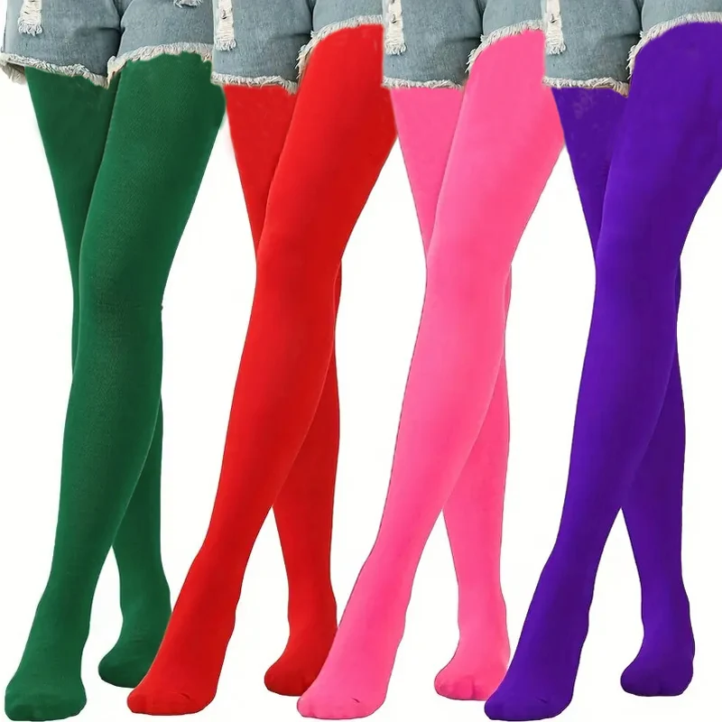 

1 set of children's dance socks autumn thin color girls' stockings large size ballet pantyhose a variety of colors optional prin