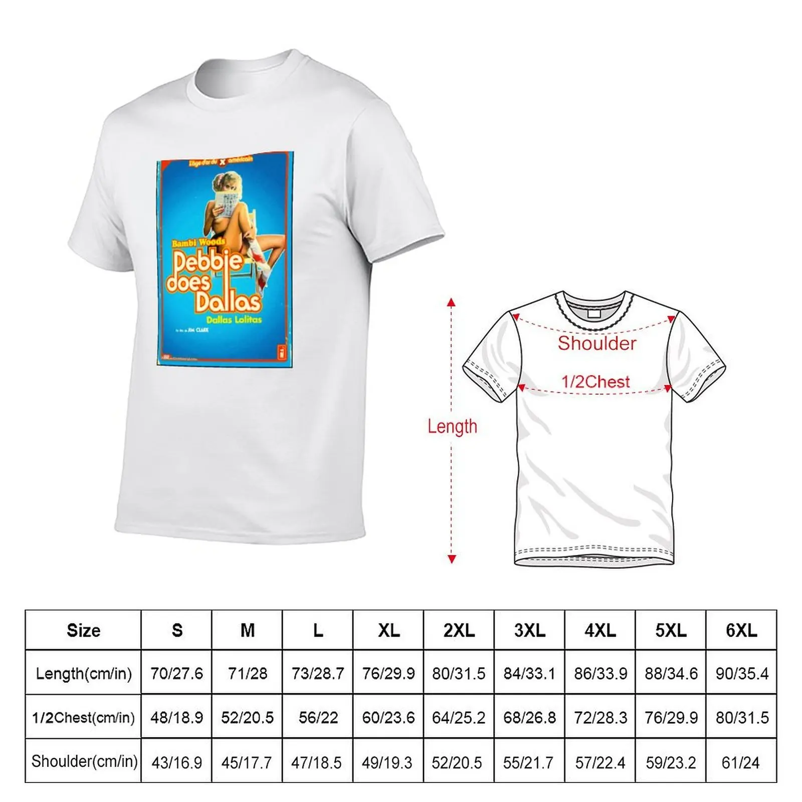 Debbie does Dallas Poster T-Shirt vintage clothes graphics mens white t shirts