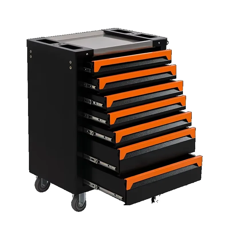 Factory High Quality Chest Storage Tool Set Professional 7 Drawer Metal Tools Trolley Garage Cabinet Tools