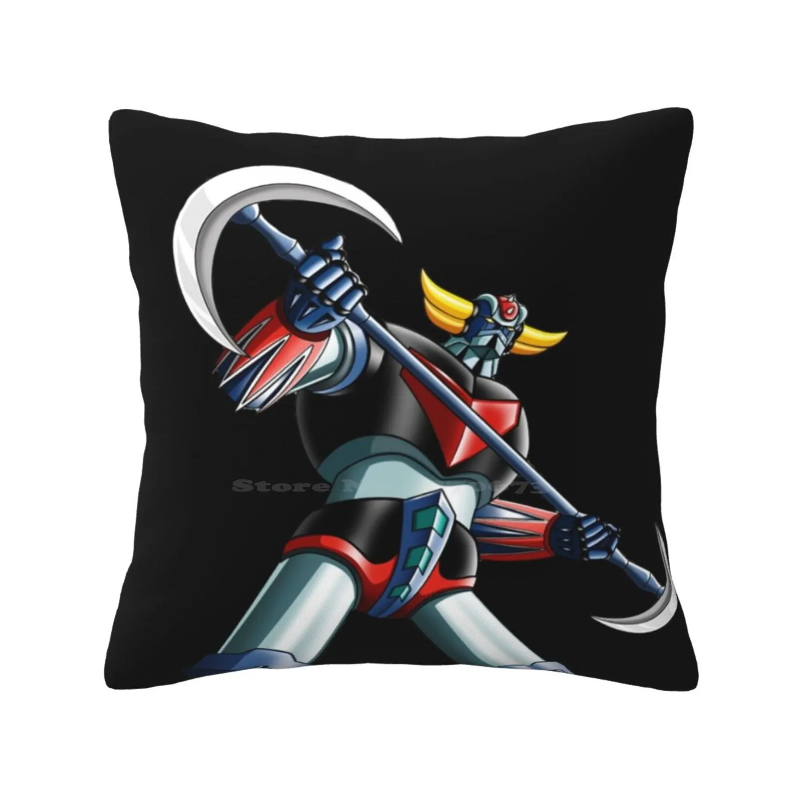 Goldrake Home Sofa Car Waist Throw Pillowcase Ommik Cool Funny Blue Black Cover Geek Red Green White Goldrake Goldorak Ufo