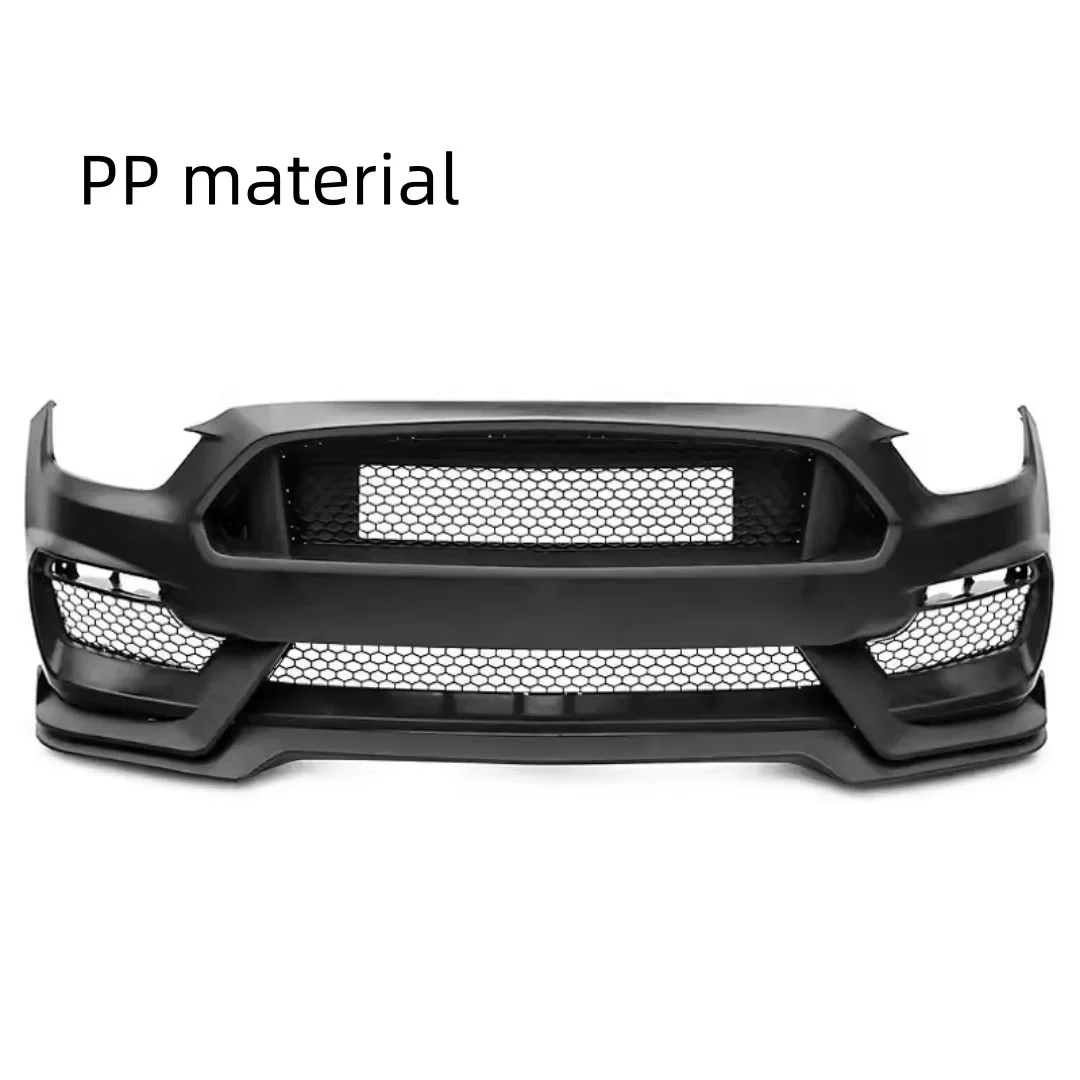 

Front bumper assembly for Ford Mustang GT350R 2015-2017 modified PP material Auto Front surround Grille Body kit Car Accessories