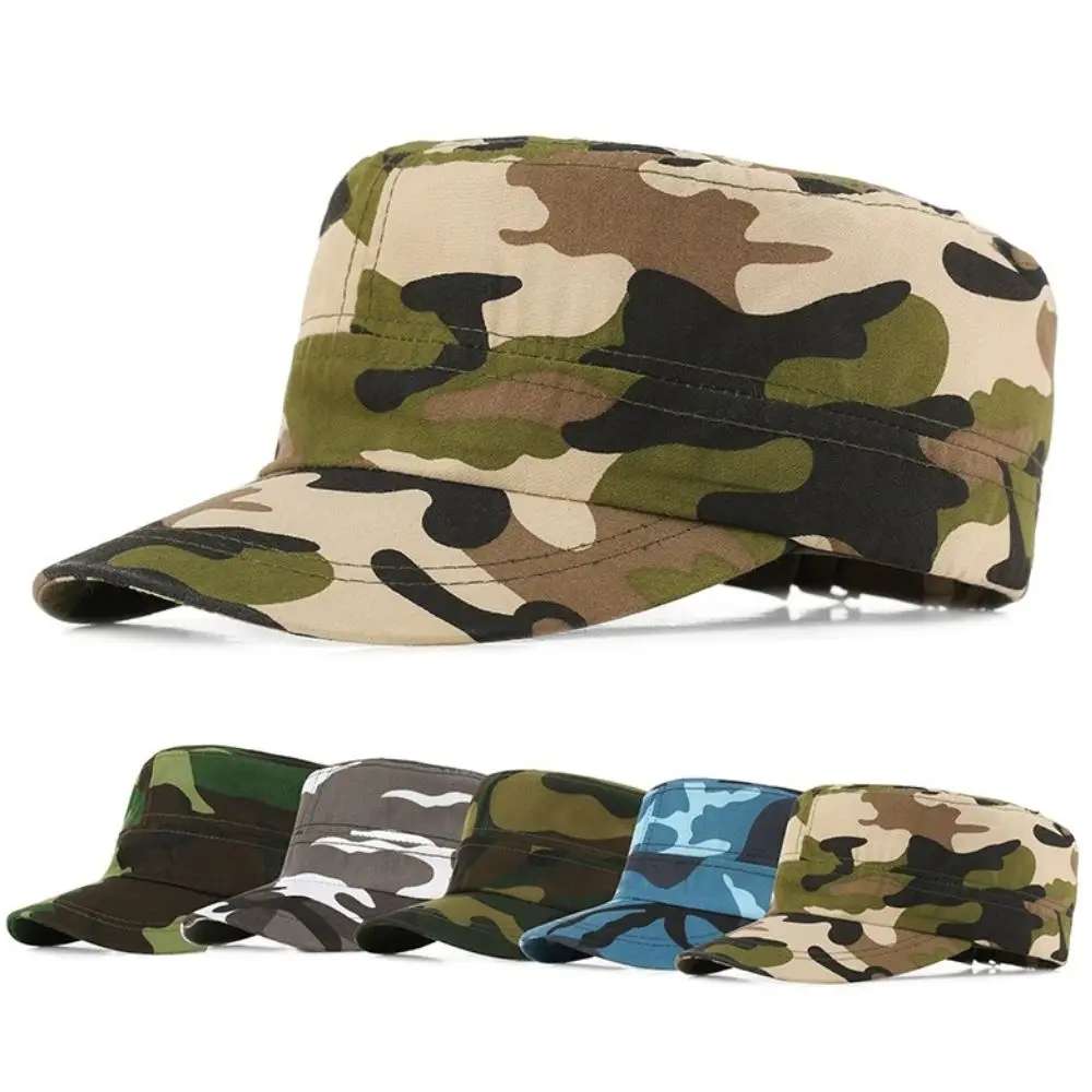 Tactical Men Camo Baseball Cap Training Camping Sunscreen Hat Army Trucker Flat Caps Breathable Snapback Gorras Hunting Hats Hot