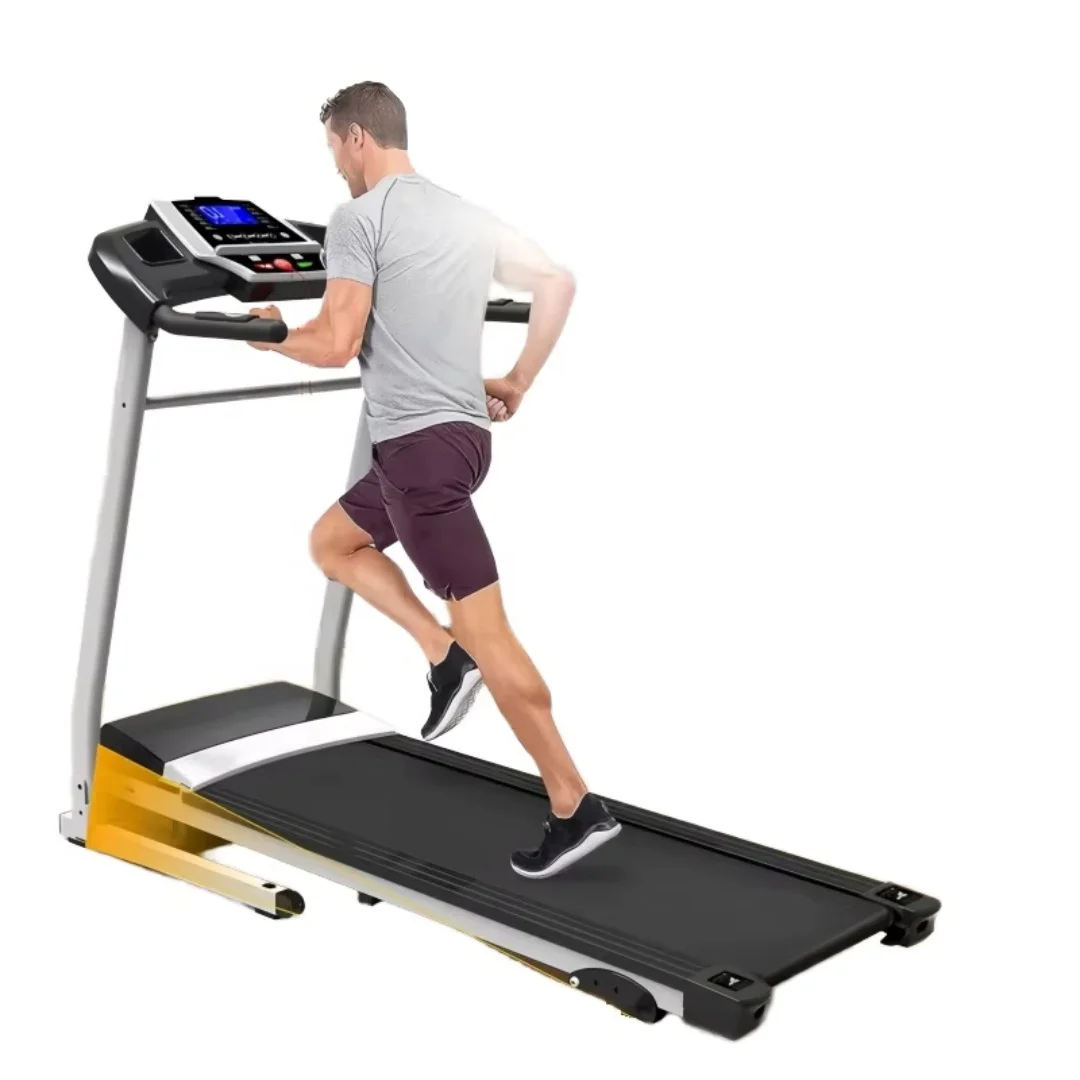New portable foldable treadmill with desk, 3.5HP motor, manual incline, LED/LCD screen, 5-year home gym warranty
