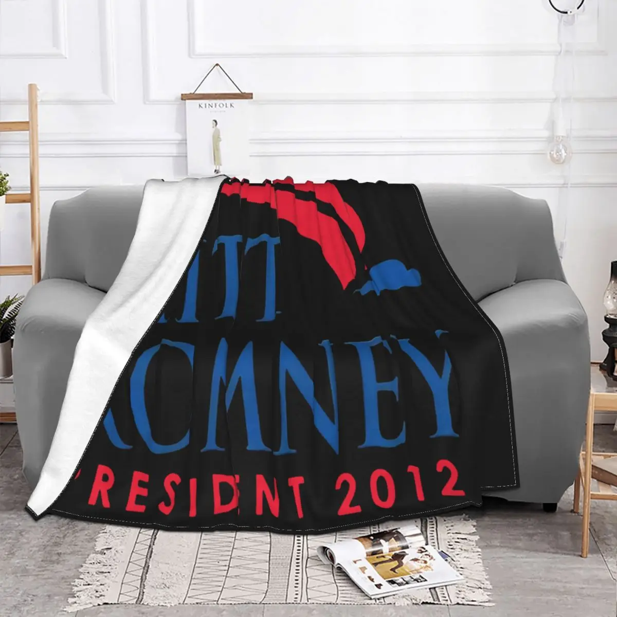 Mitt Romney For President 2012 White Adult Mens Women Cheap Sale Great Quality Comical New Creative Basic Throw Blanket