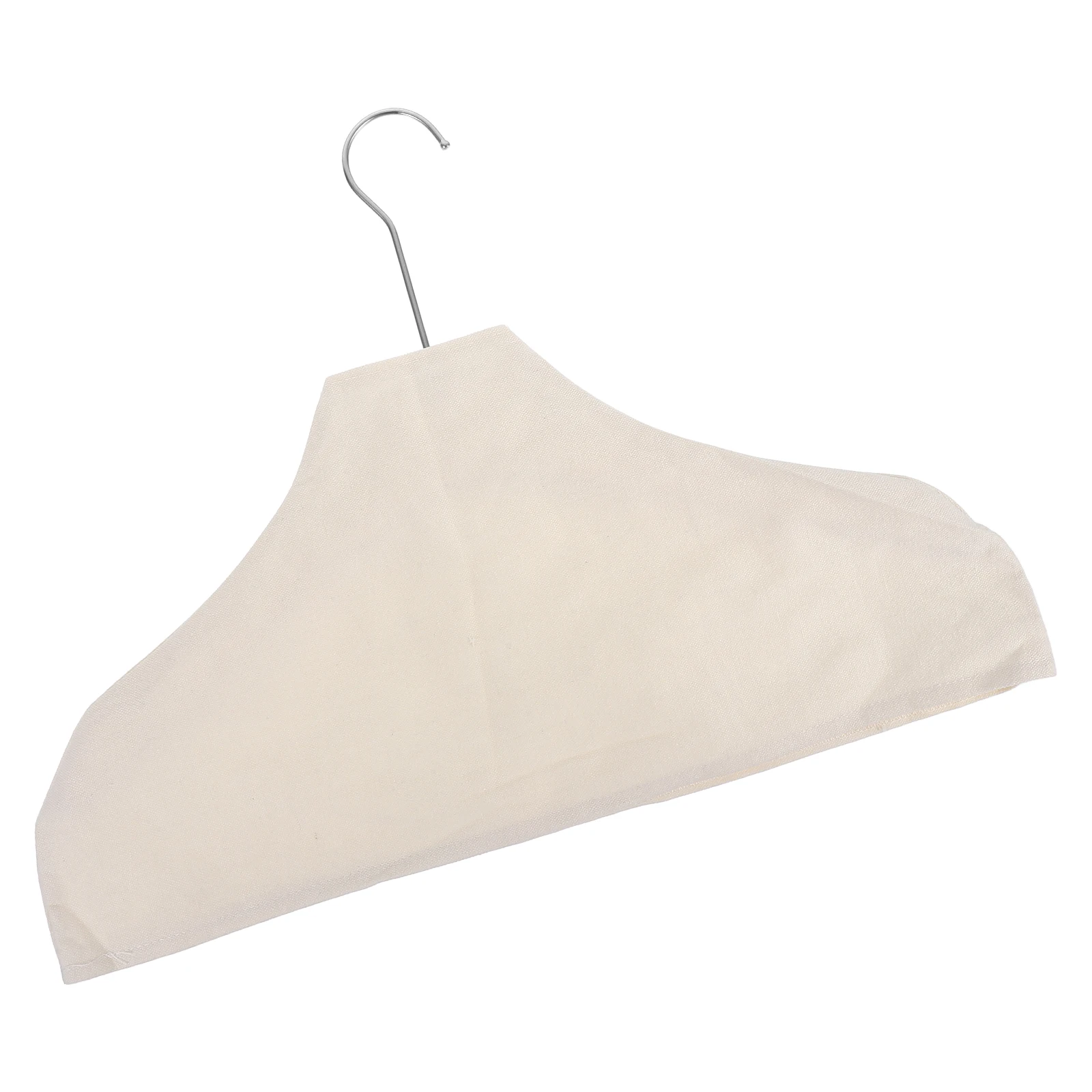 

Cloth Cover Anti-slip Fabric Case for Clothes Shop Stainless Steel Dirt-proof Blouse Hangers Dress Hangers Jeans Hanger Home