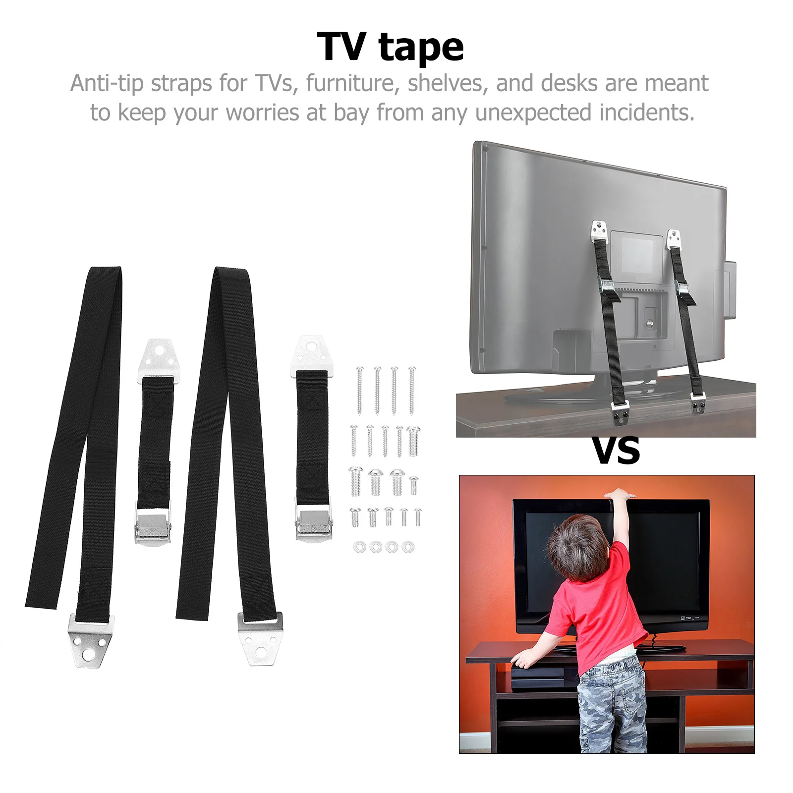 

2 шт., ремешок с защитой от опрокидывания, регулируемая мебель, безопасность, сверхмощная защита детей для книжной полки, комода, шкафа, зеркала, произведения искусства