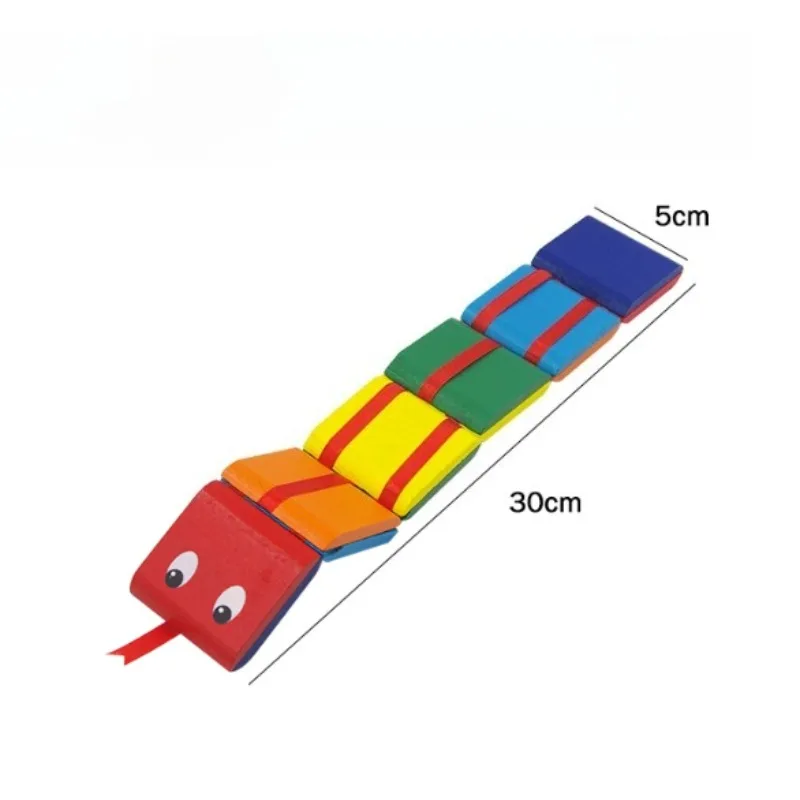 مكعبات ثعبان خشبية سحرية لانهائية قابلة للطي لعبة ألغاز قابلة للطي للأطفال خدع سحرية ساحرة سهلة القيام بها دعائم سحرية