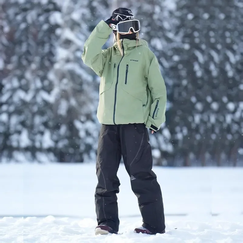 

Новый зимний лыжный костюм женский одинарный двухбортный водонепроницаемый ветрозащитный мужской уличный теплый дышащий повседневный спортивный зимний костюм комплект