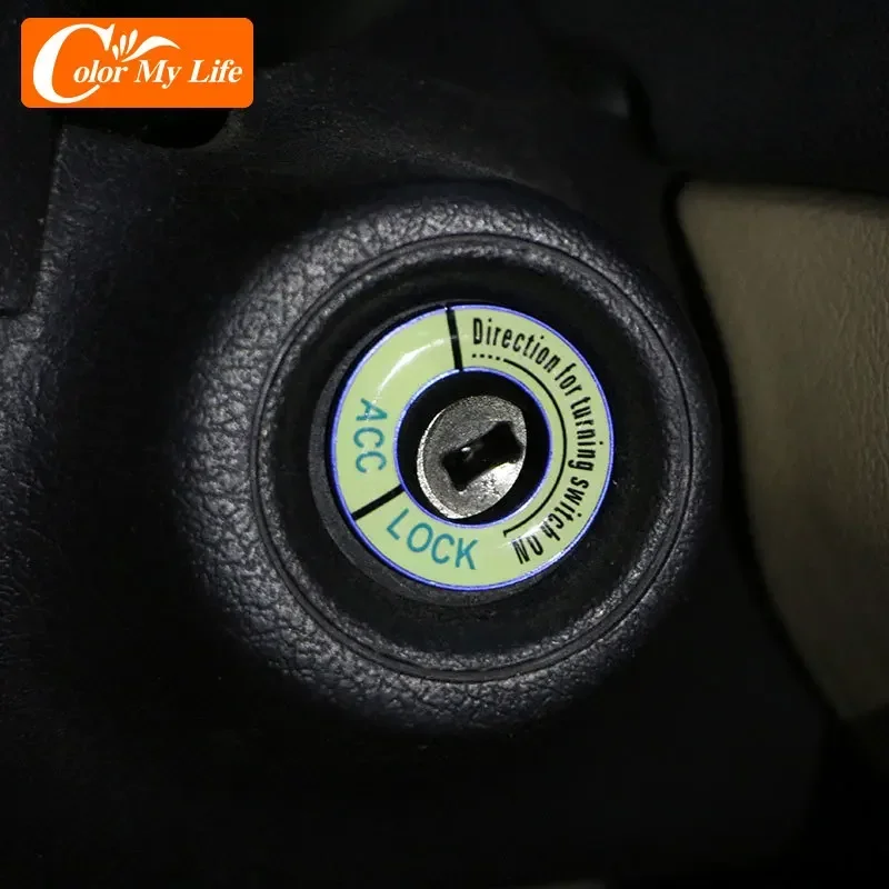 Ignition Key Ring Stickers for Peugeot 208 301 307 308 2008 3008 5008 Car Cover Trim Luminous Accessories Car-styling