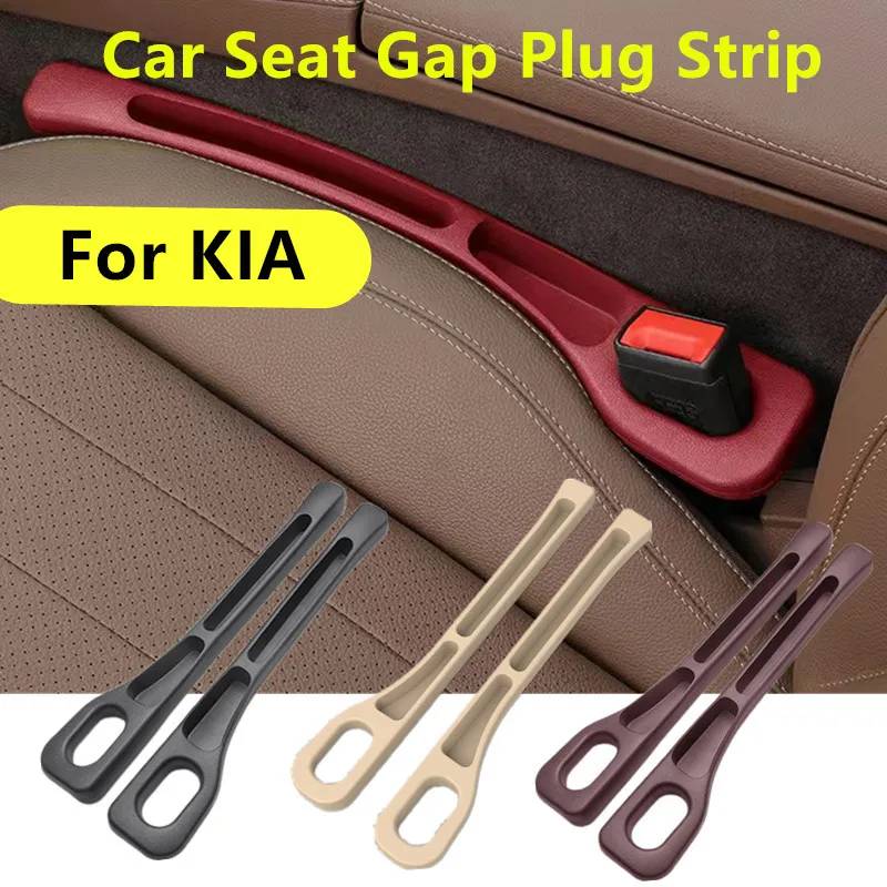 PU Car Seat Gap Leak-proof Filler Plug Strip With Slot Storage Filling Strip For KIA RIO Optima Soul Seltos Forte Ceed Stonic