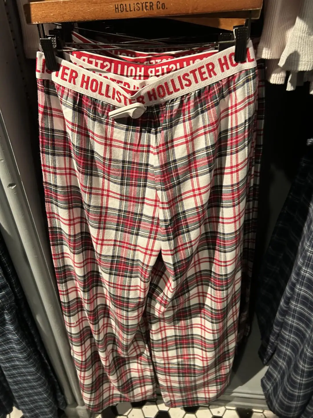 

Red Plaid Cloud Cotton Spwear Women's Loose Retro Trousers Summer New Sle Home Leisure Long Pants Cheered Pattern