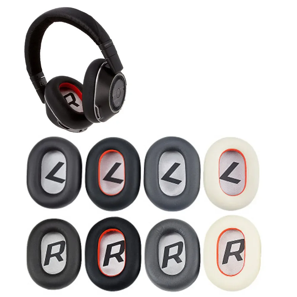 Ersetzen Sie hochwertige Proteinhaut-Ohrpolster aus Schaumstoff, geeignet für Plantronics Backbeat Pro 2 SE Voyager 8200UC-Kopfhörer