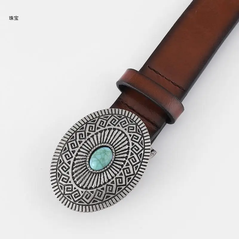 

X5QE Universal Waist Belt with Turquoise Buckle Adjustable Waist Belt