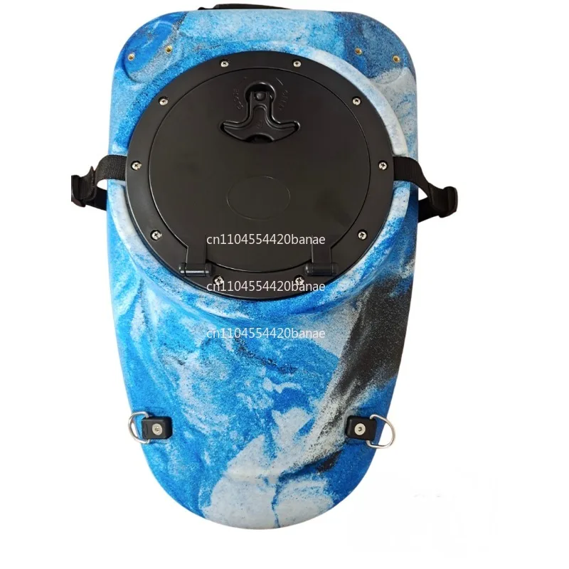 Blue camouflage storage box, kayak fishing boat, platform boat accessories, storage rotational molding integrated type