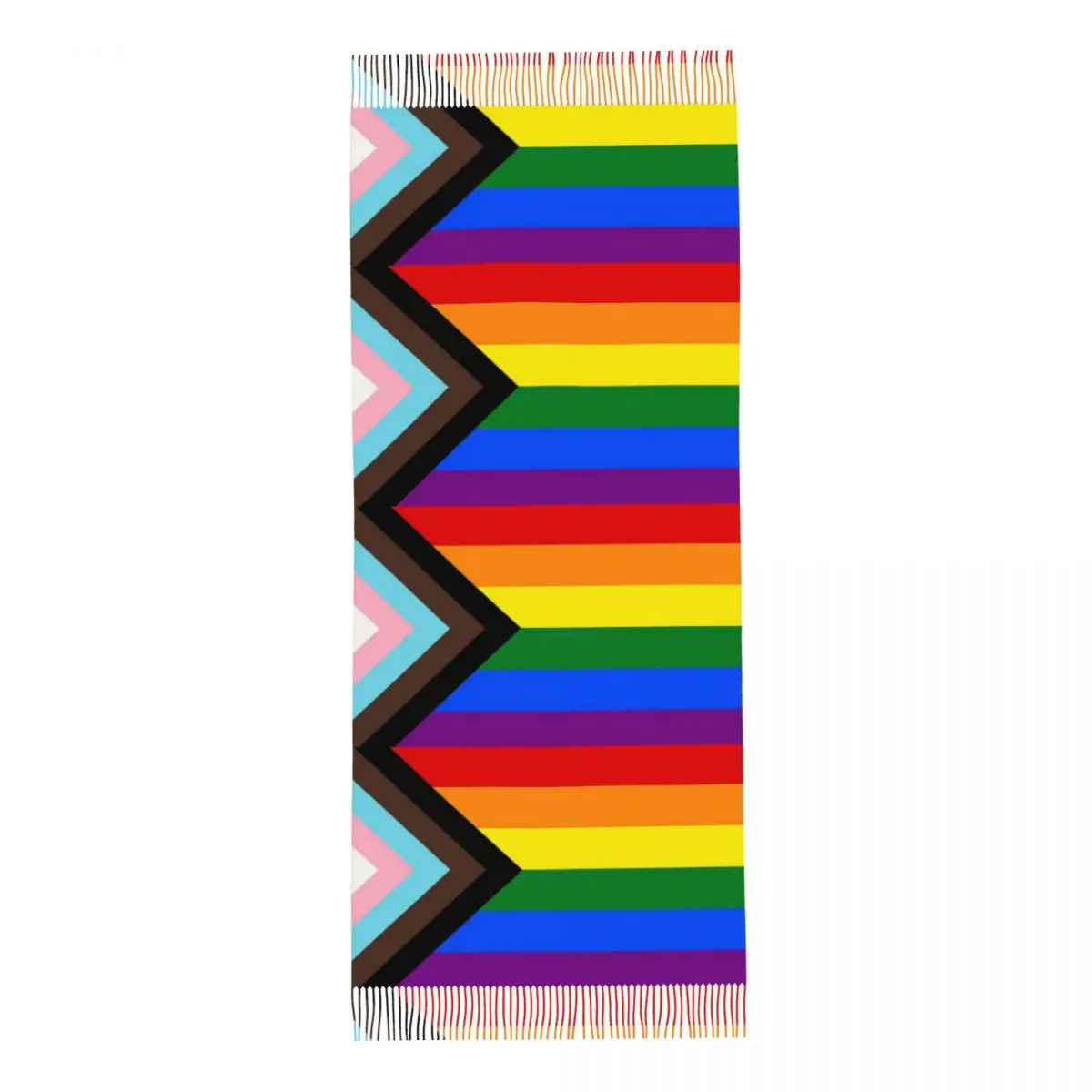 Vooruitgang Pride Vlag Sjaal Voor Vrouwen Warme Winter Pashmina Sjaals En Wikkel Lgbt Regenboog Grote Sjaal Sjaal Lichtgewicht