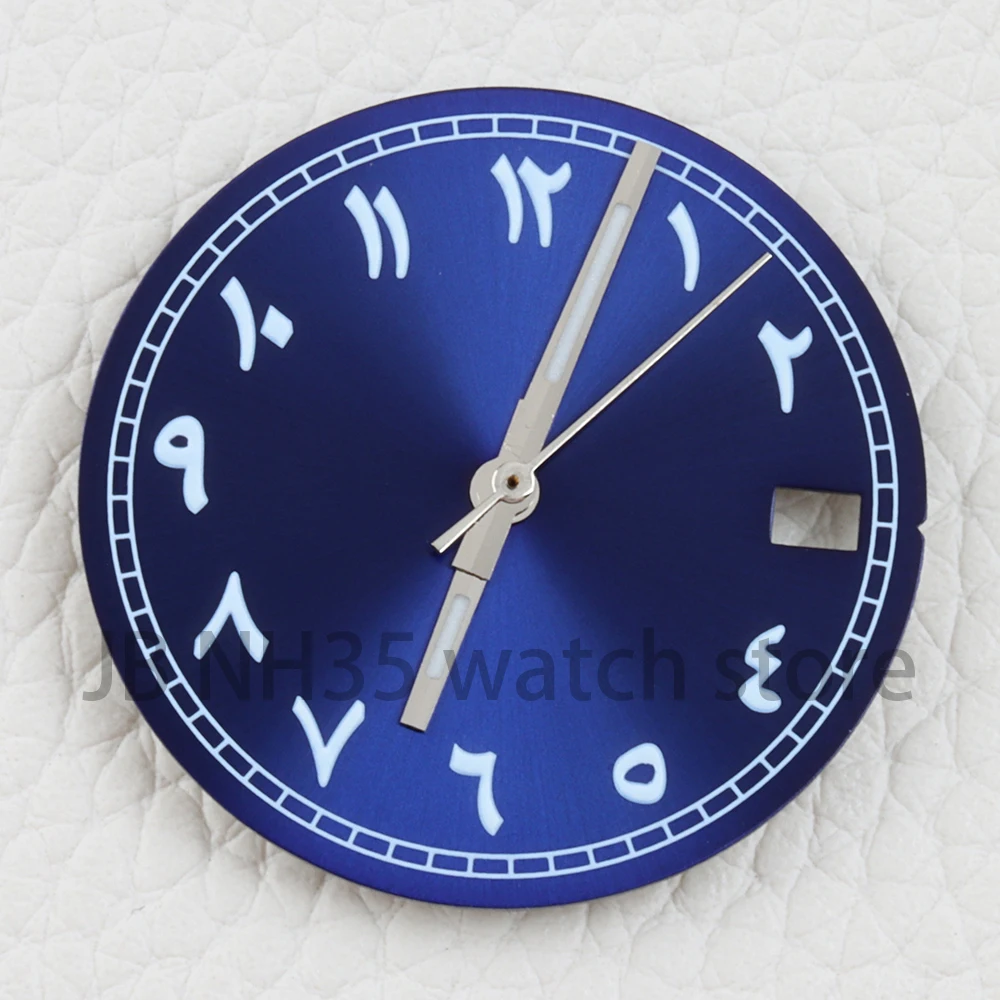 28.5 مللي متر NH35 الطلب + مؤشر أمة الله الأرقام العربية مع تاريخ النوافذ ل Datejust NH35 NH36 ساعة يد تعمل بالحركة استبدال أجزاء #4