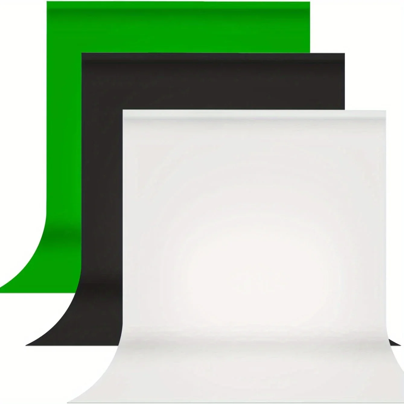 حجم كبير 13X10 FT/ 10X6.6 FT 4MX3M/3MX2M أسود أبيض أخضر شاشة خلفية للتصوير الفوتوغرافي Chromakey خلفية افتراضية #1