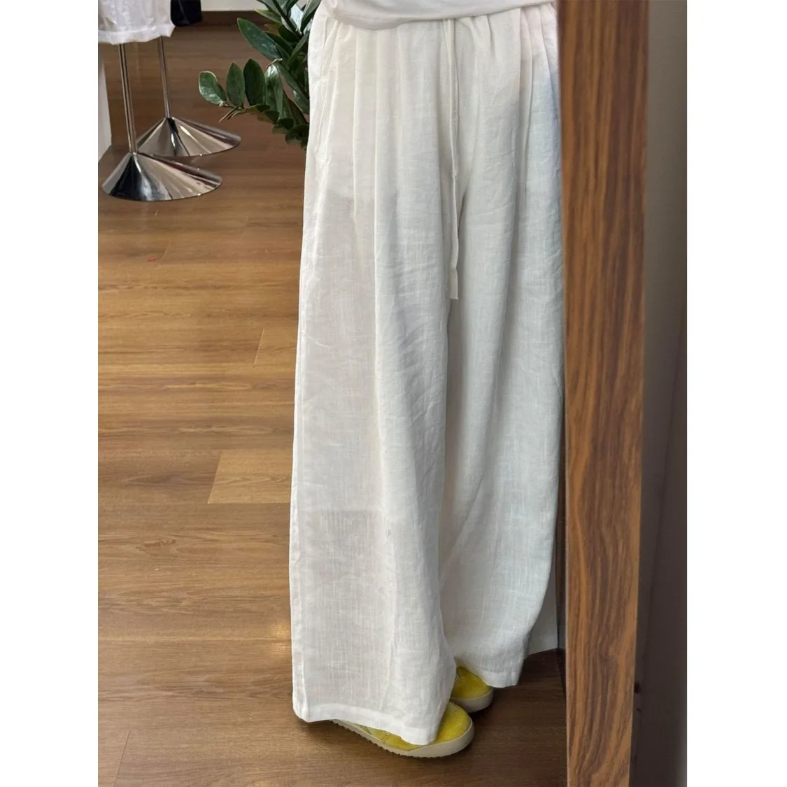 

plus Size Casual Cotton Linen Harem Pants Fashionable Straight Leg Trousers for plus Size Women Summer New Arrival