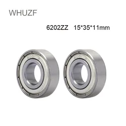 WHUZF 6202ZZ Bearing 5/10PCS 15*35*11 mm ABEC-1 For Hand Saws Deep Groove 6202 Z ZZ Ball Bearings 6202Z 2021 Hot Sale