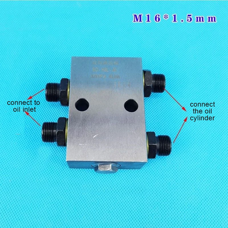 Hydraulic Cylinder Safety Lock Bidirectional Hydraulic Lock Cylinder Control Lock Block Pressure Holding Lock Check Valve Block