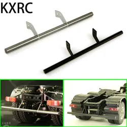Metal traseiro amortecedor cauda boom para 1/14 Tamiya RC caminhão reboque basculante Scania 770S R620 Actros 3363 Volvo FH16 MAN TGX LESU parte