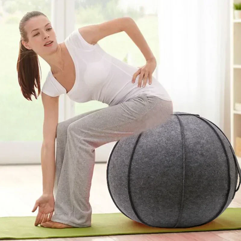 

New Yoga Ball With Cover Home Fitness Living Room Office Health Chair Pregnant Woman Delivery Sphere Activation Of Core Muscles