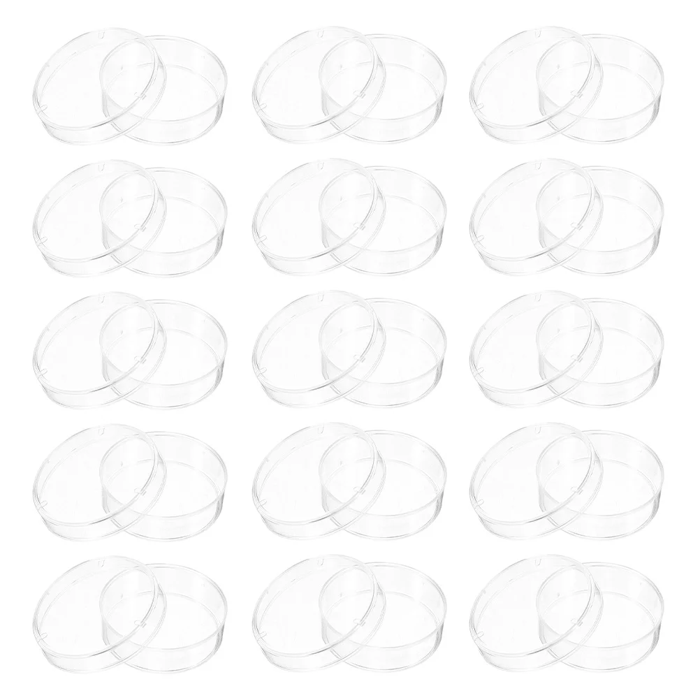 

100 Pcs Transparent Cell Culture Dish Lab Observation Disposable Clear Plastic Petri Dishes