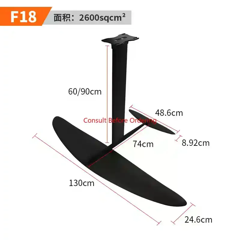 Unpowered Hydrofoil Board, Kite Inflatable Surfboard, Wind Wing Windsurf Board Thruster, Pedal Foot Water Skateboard 6