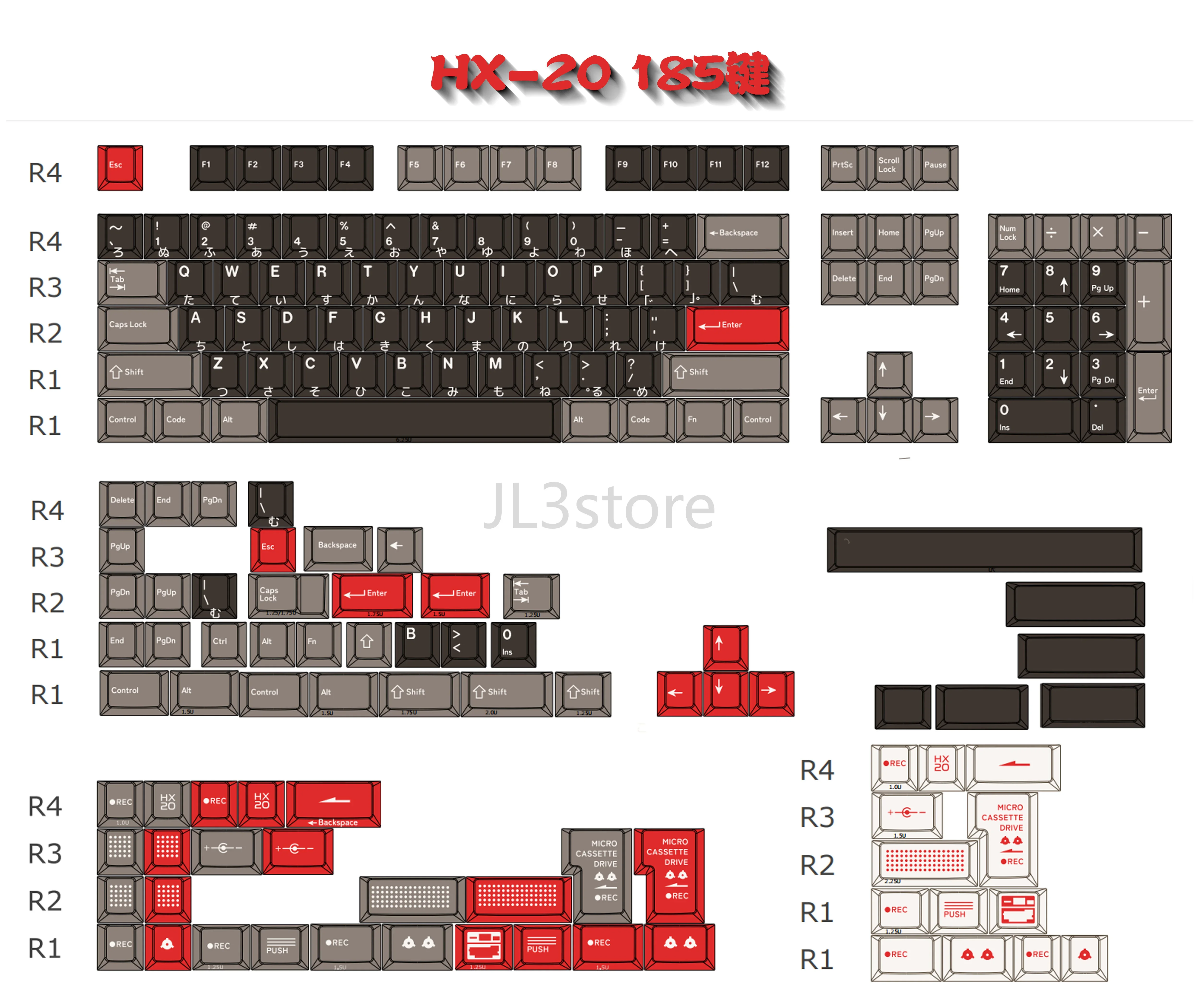 Theme PBT original five-sided sublimation keycap mechanical keyboard customization full set