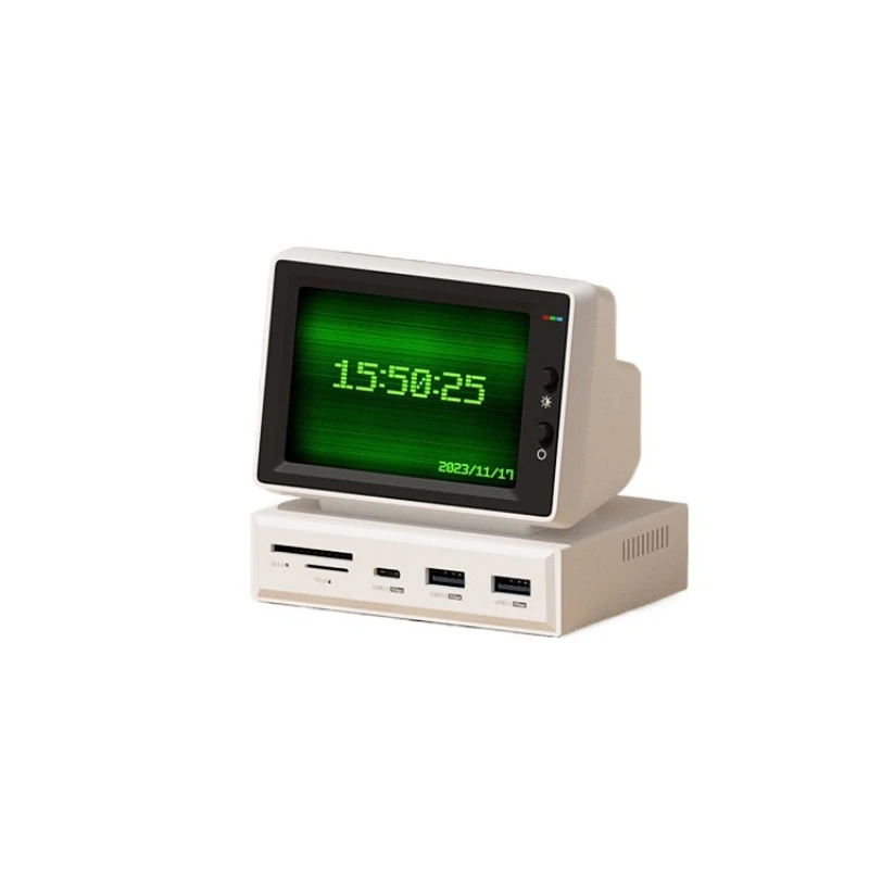 Small computer secondary screen, desktop expansion station case, AIDA64 monitoring small screen, host temperature display screen