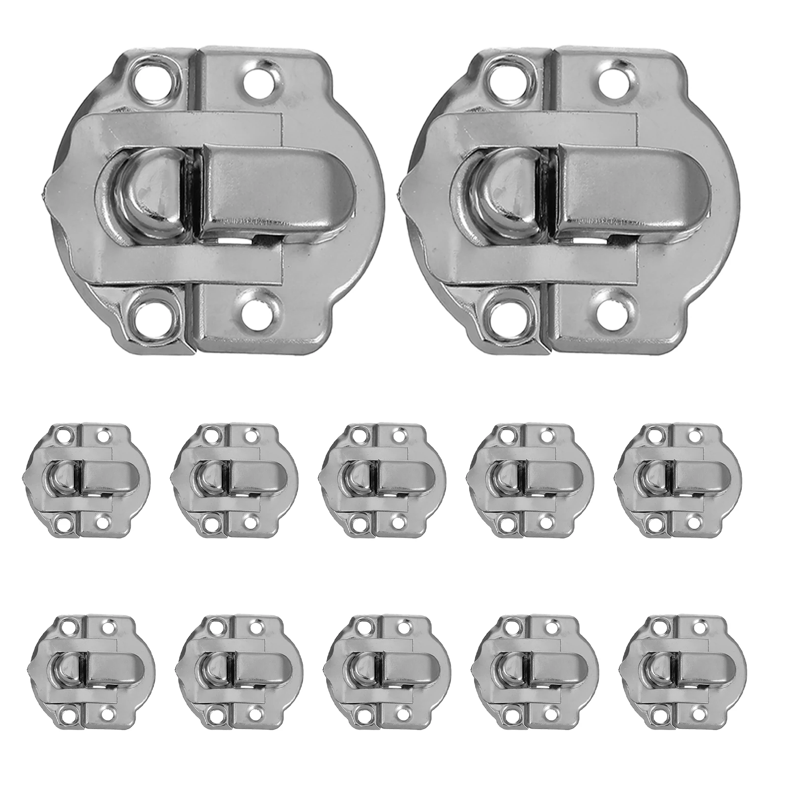 

50pcs Metal Clasp Lock Tool Box Latch Zinc Alloy Hasp Vintage Buckle Closure Hardware Snap Fastener Durable Secure Box Toggle