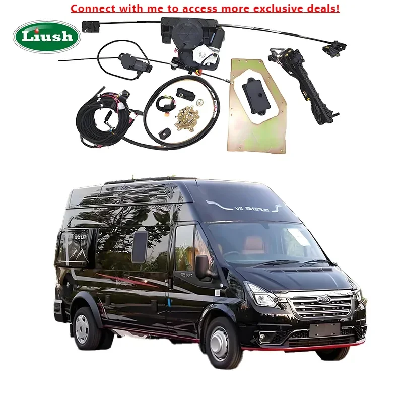 

New Electric Middle Car Door For Iveco Business Van Remote Control Smart Power Sliding Car Door For Ford Transit V348