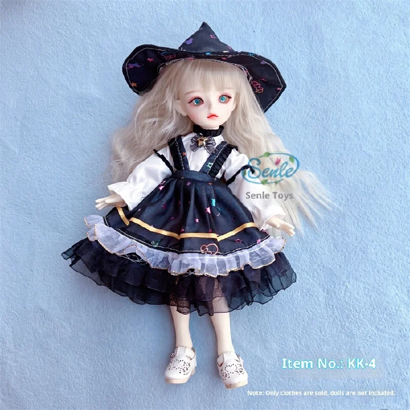 Solo vestiti, nessuna bambola per vestiti da vestire per bambole bjd a 6 punti, set completo di vestiti per bambole da 30 cm, regalo per ragazza alla moda Lolita